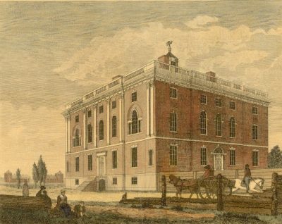 President's House, Penn's campus from 1801-1829, at Ninth and Market Streets