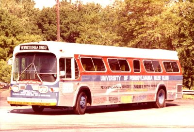 Glee Club tour bus, 1972