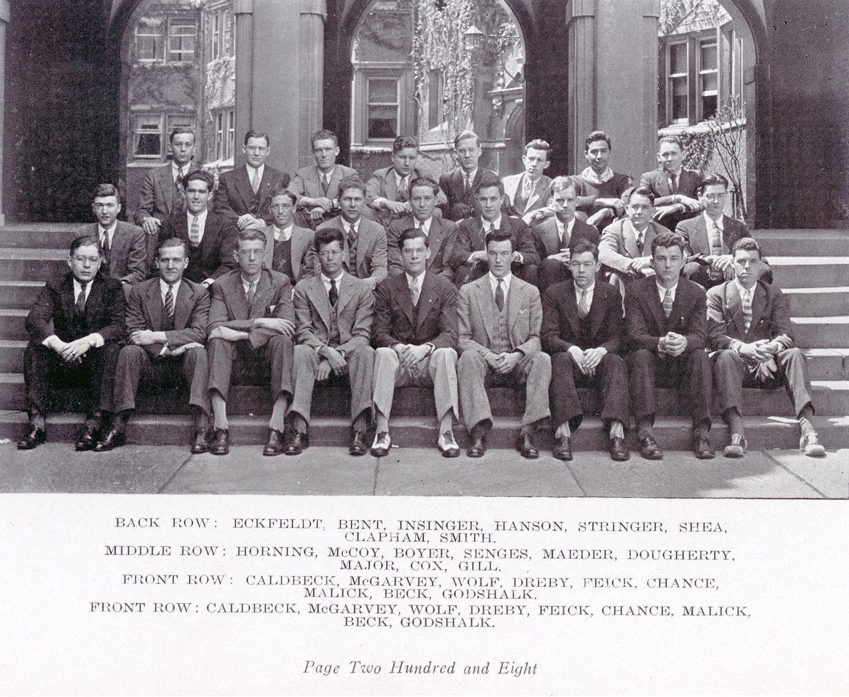 Alpha Chi Sigma honorary fraternity for students of chemistry and chemical engineering, 1935