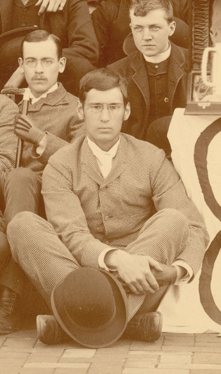 George Brinton, detail from Class of 1888 group photograph, 1888