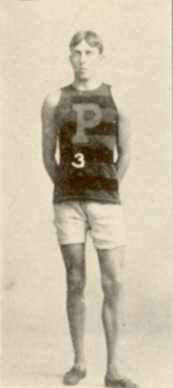 Irving Knott Baxter in Penn track and field uniform, 1900