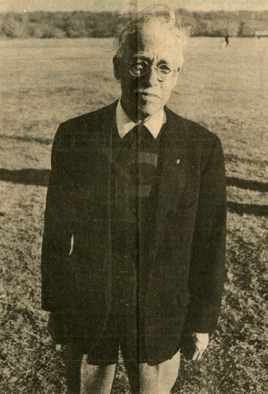 Willis Nelson Cummings, wearing his Penn letter sweater, 1973