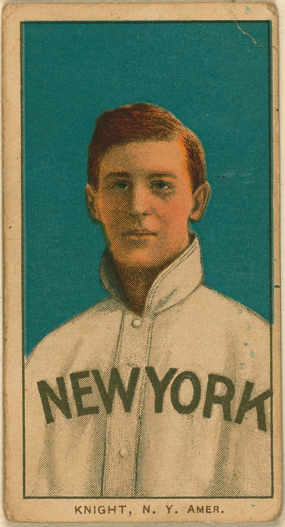 John Wesley Knight, New York Highlanders baseball card, c. 1909
