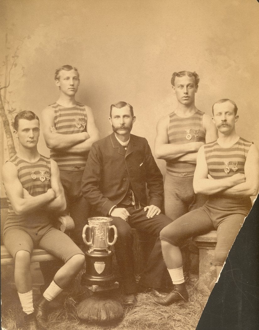 Four oars crew with Ellis Ward, c. 1885