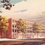 Graduate School of Education, rendering, c. 1962