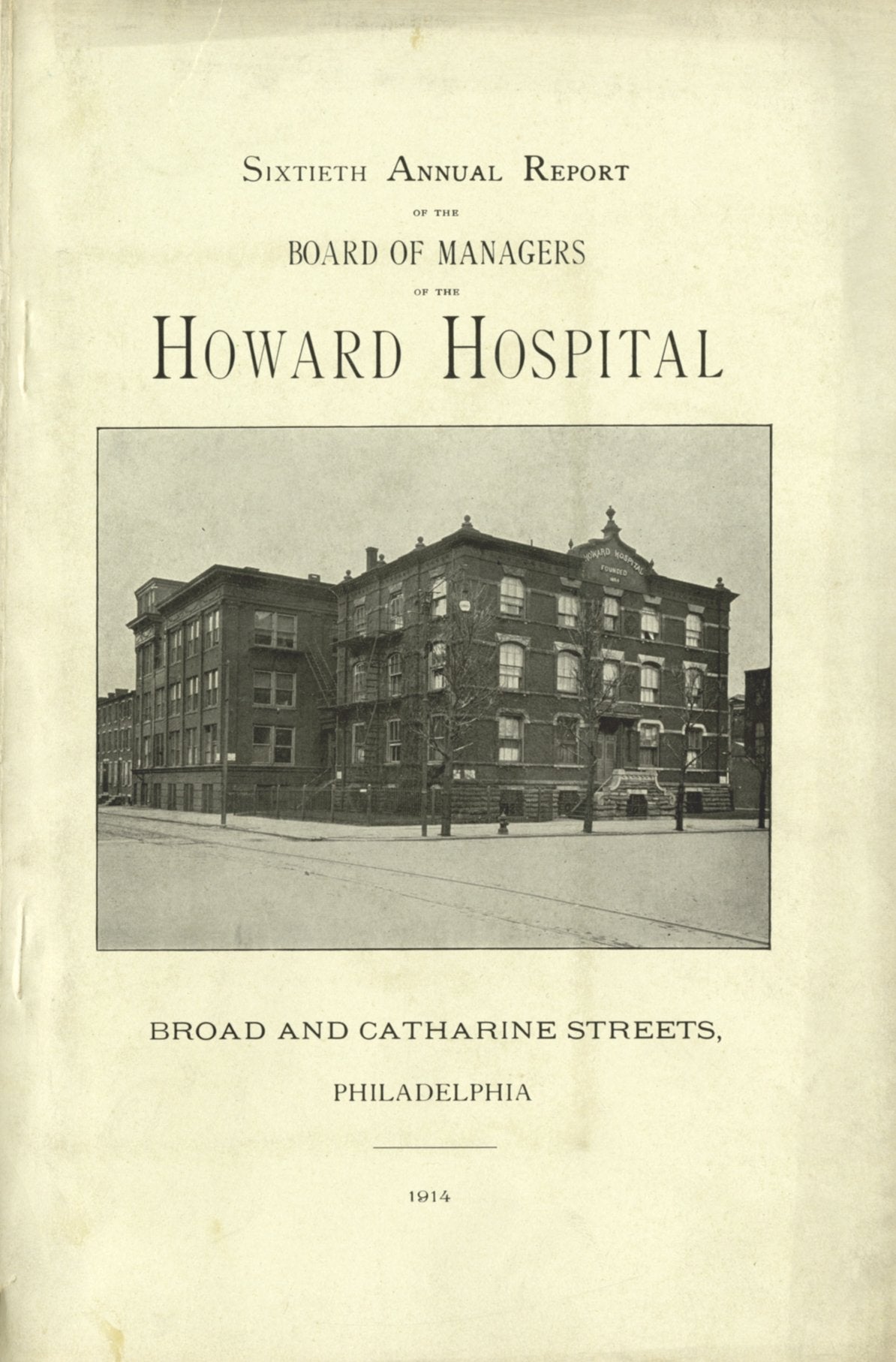 Howard Hospital, 1914