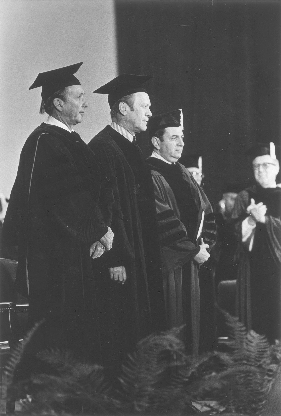 President Gerald Ford at Commencement, 1975