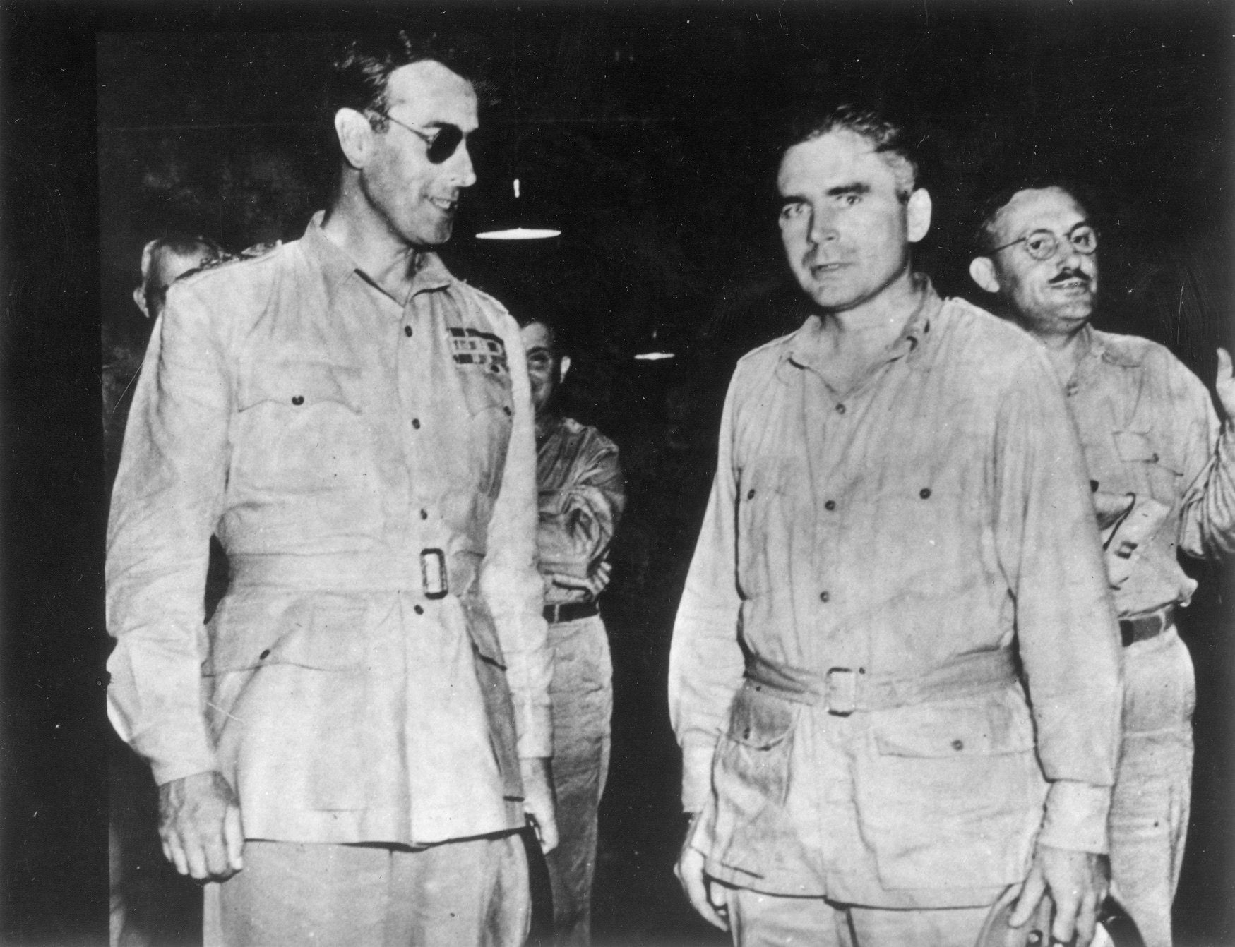 Harold G. Scheie with Lord Louis Mountbatten of Burma, 1944