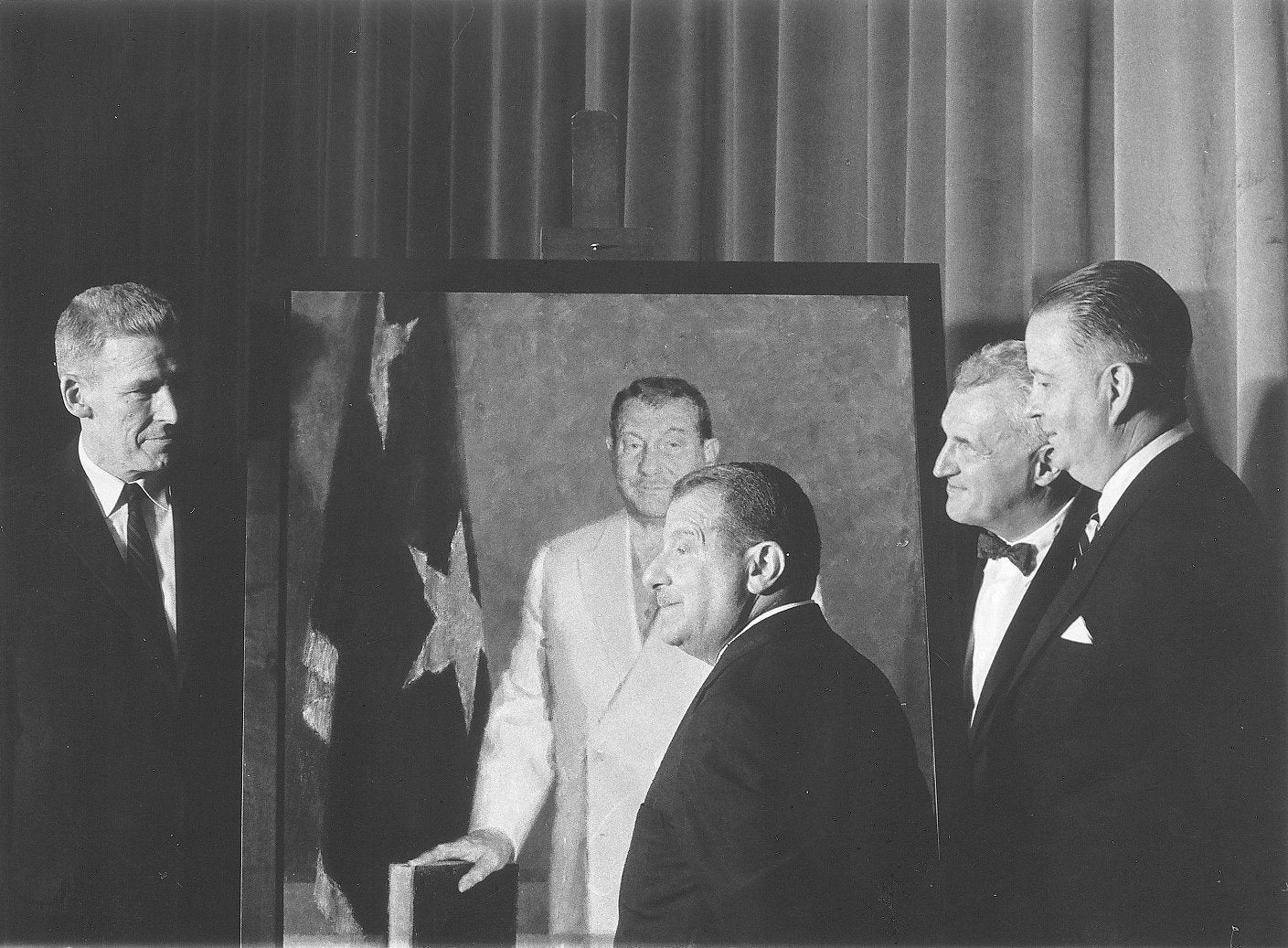 I.S. Ravdin at the unveiling of his portrait, 1958