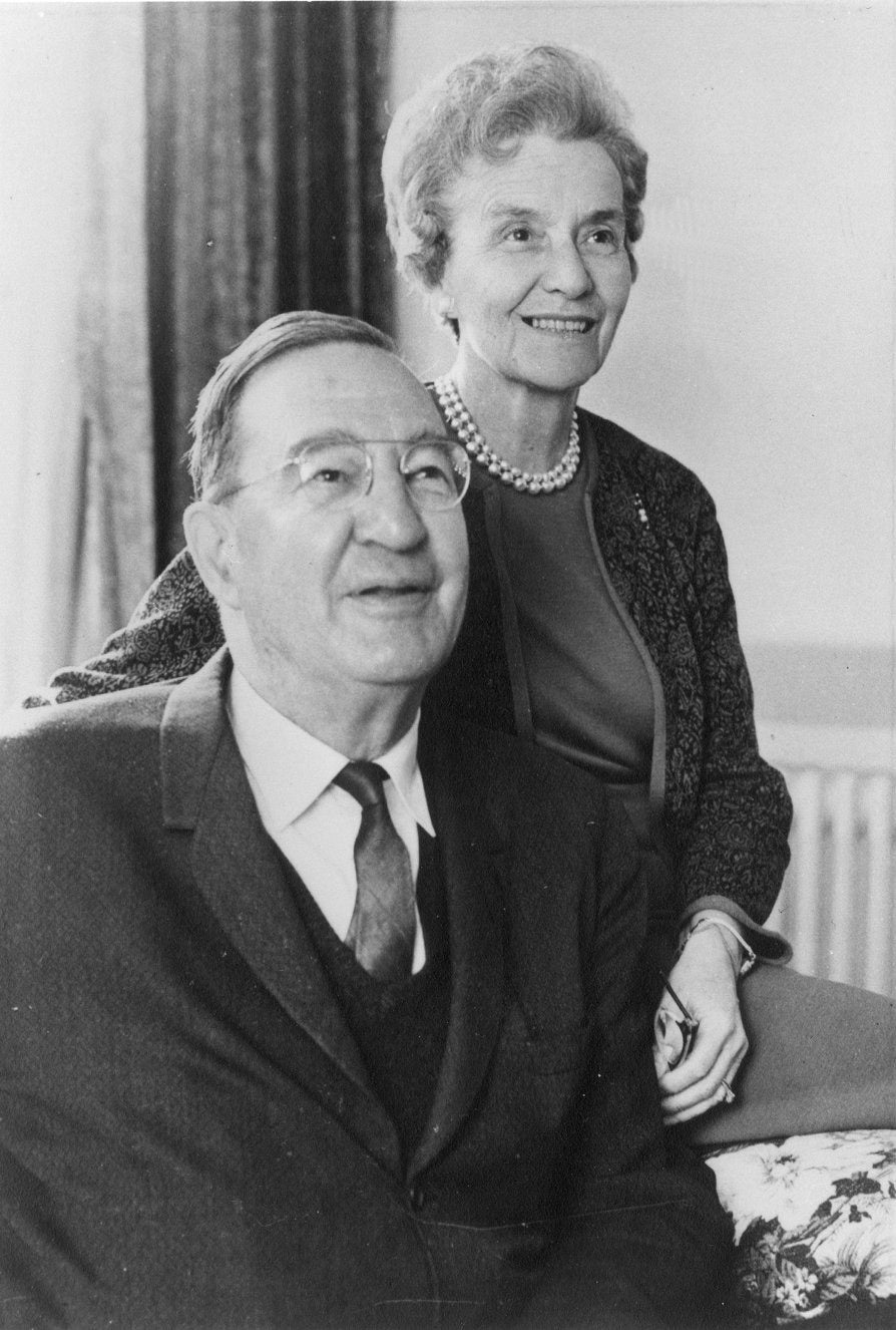 Stuart Mudd and Emily Hartshorne Mudd, c. 1965