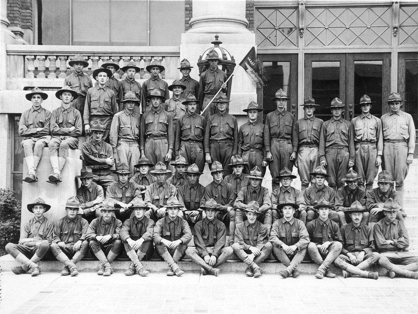 World War I, University of Pennsylvania Army unit, section 554, Allentown, 1917