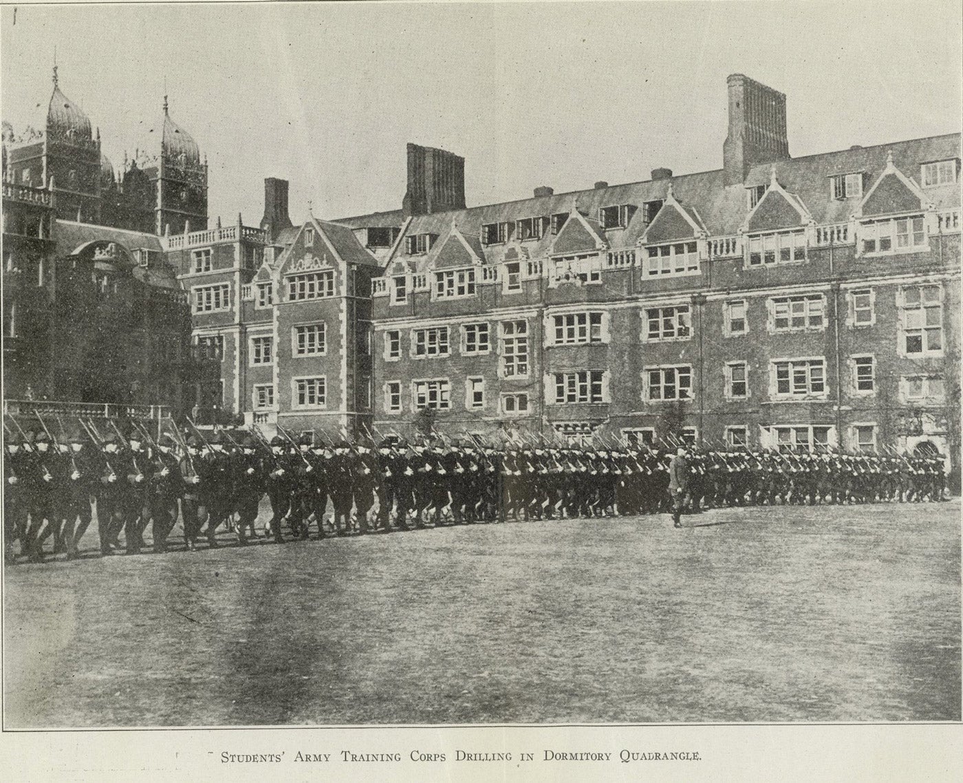 World War I, Student Army Training Corps drilling in Penn