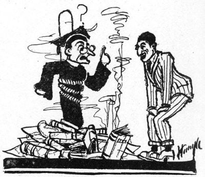 Cremation, burning of professors and books, 1911