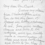 Correspondence from Muybridge, Box 52 FF 6, Eadweard Muybridge Collection