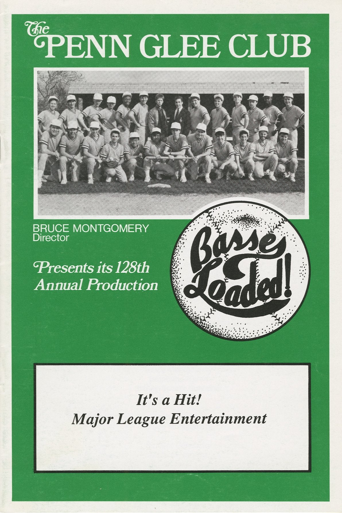 Glee Club's 1989-1990 production, Basses Loaded!, program cover