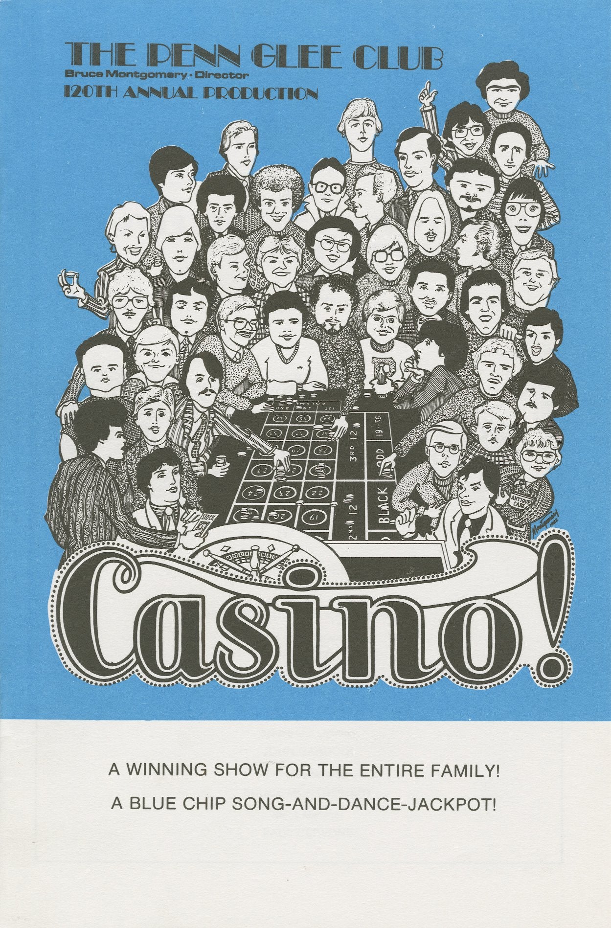 Glee Club's 1981-1982 production, Casino!, program cover