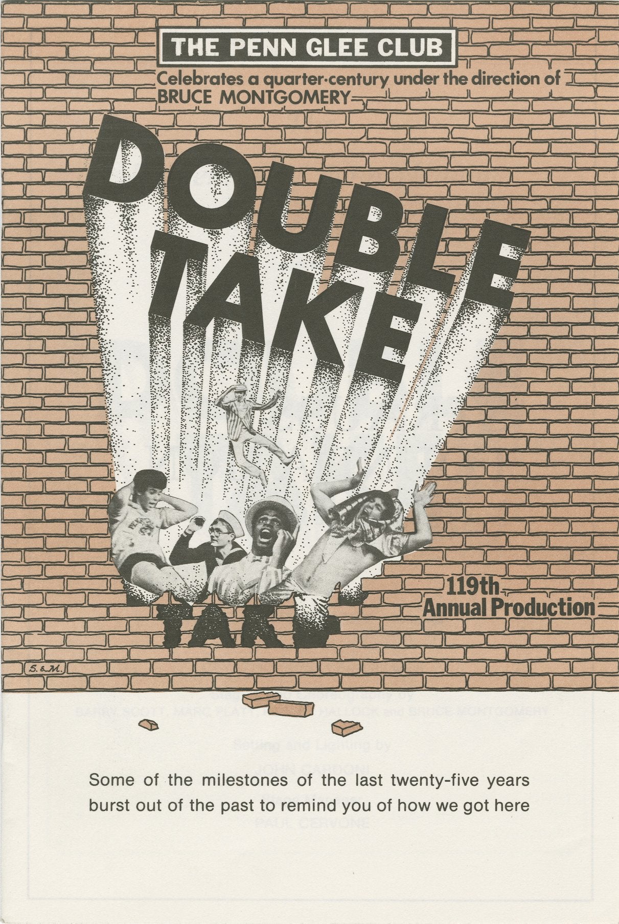Penn Glee Club's 1980-1981 production, Double Take, program cover