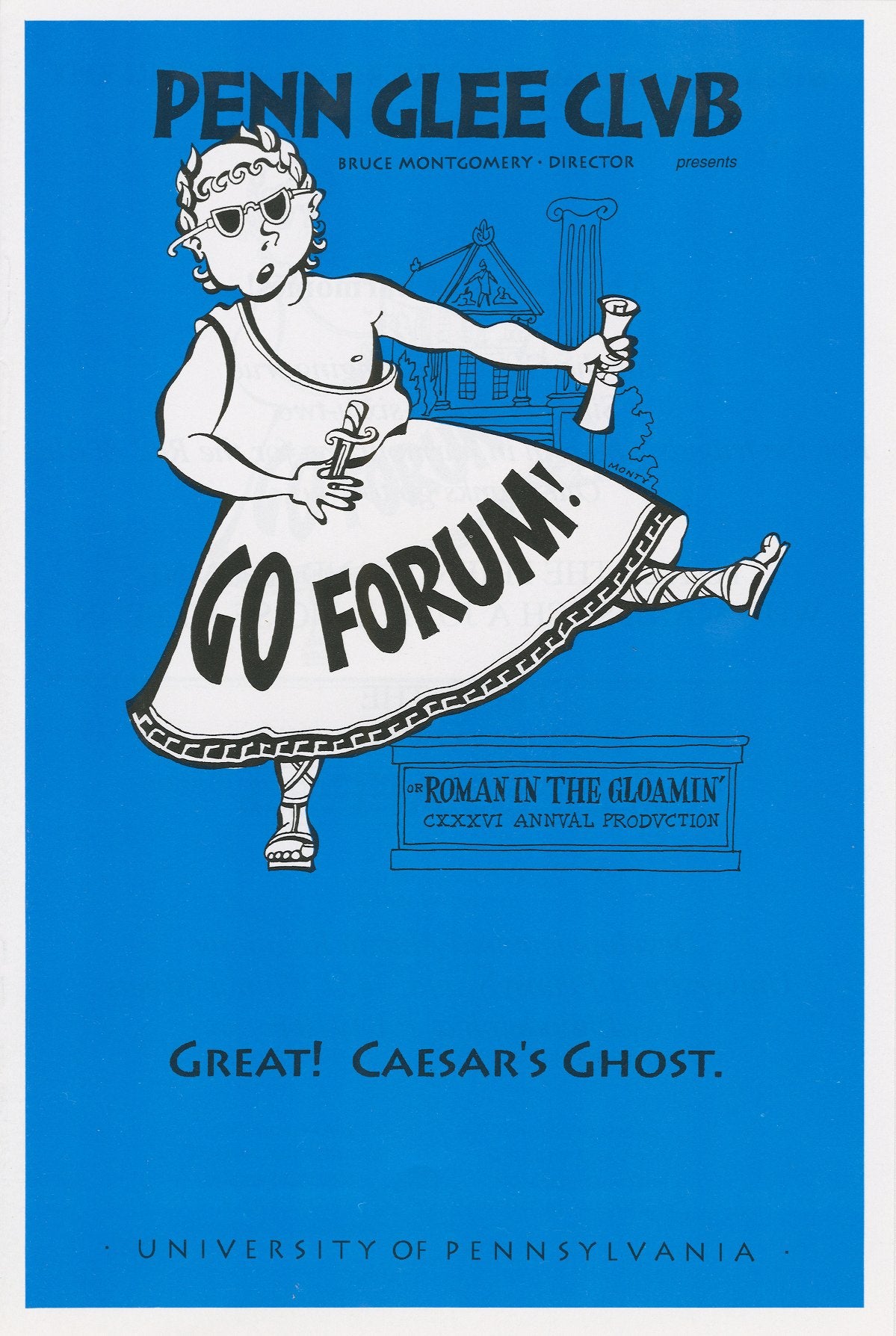 Glee Club's 1997-1998 production, "Go Forum!," program cover