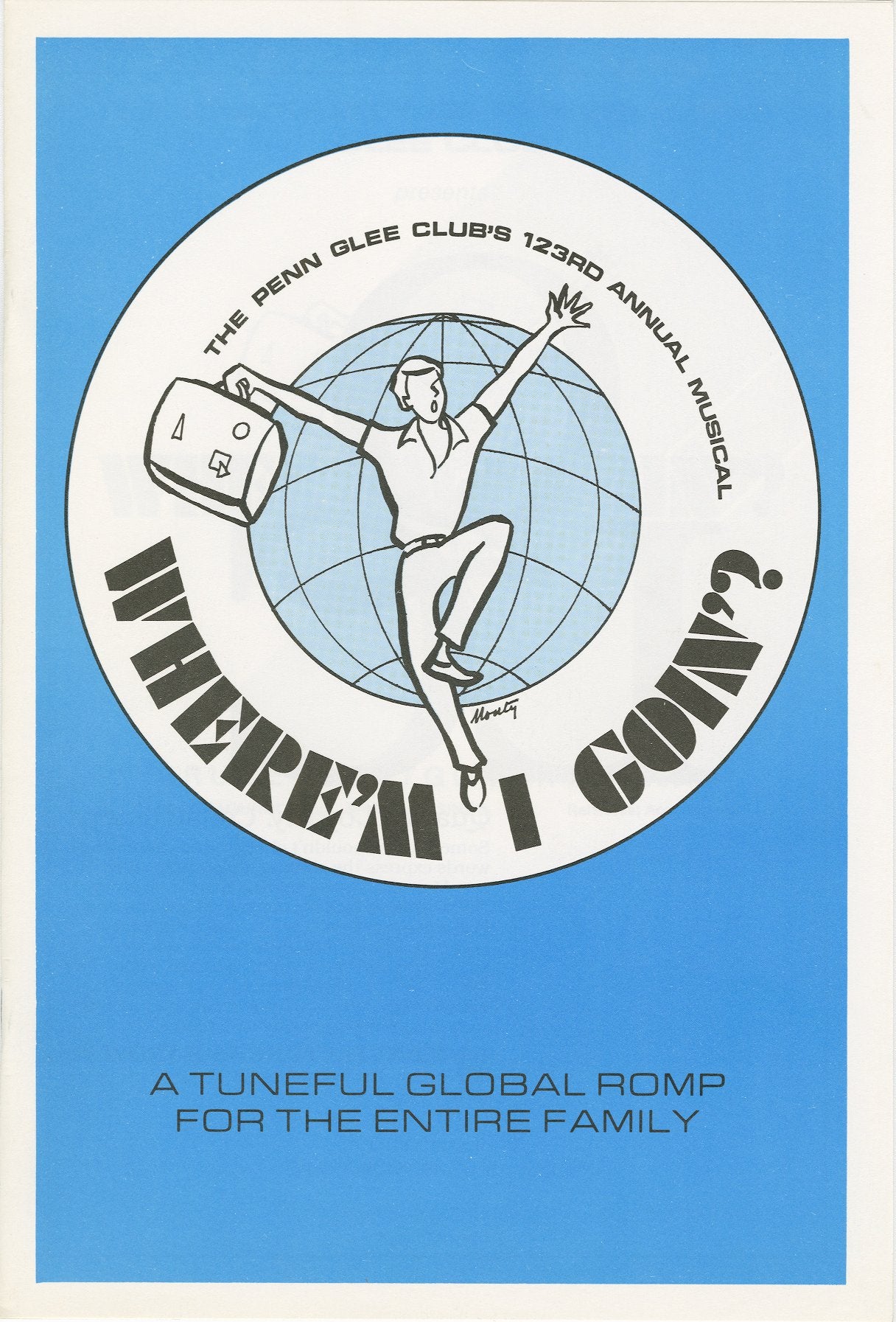 Glee Club's 1984-1985 production, Where'm I Goin'?, program cover