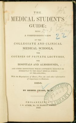 Figure 6. Chase’s handbook for medical students, 1842. 
