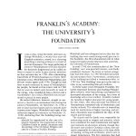Franklin's Academy: The University's Foundation, A Pennsylvania Album
