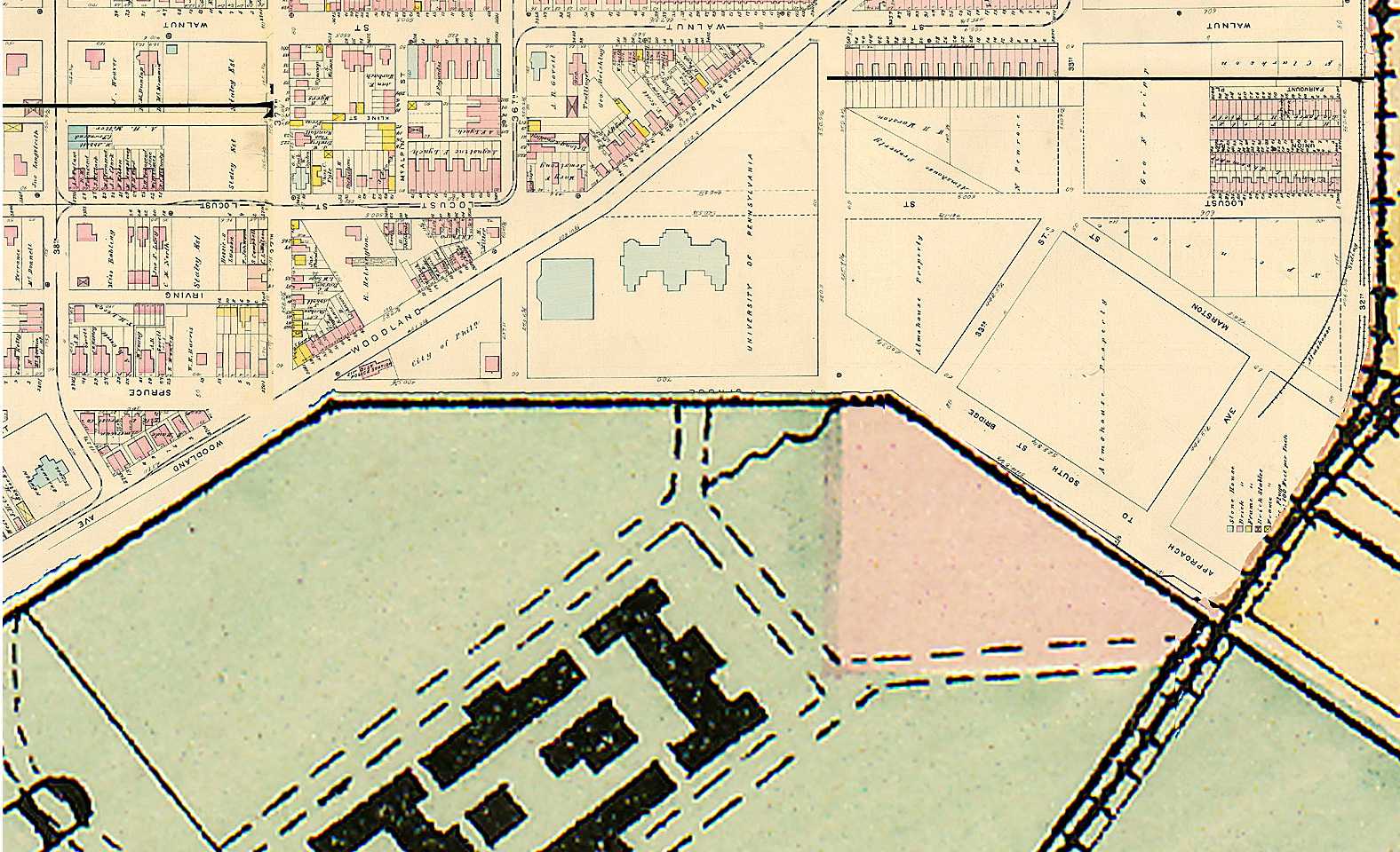 COPY PLAT ATLAS MAP PA 1925 JUNIATA PARK MERRITT SQUARE PARK PHILADELPHIA