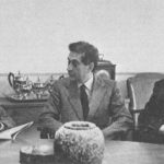 Domenico Fazio meets with President Martin Meyerson and Provost Vartan Gregorian, 1979