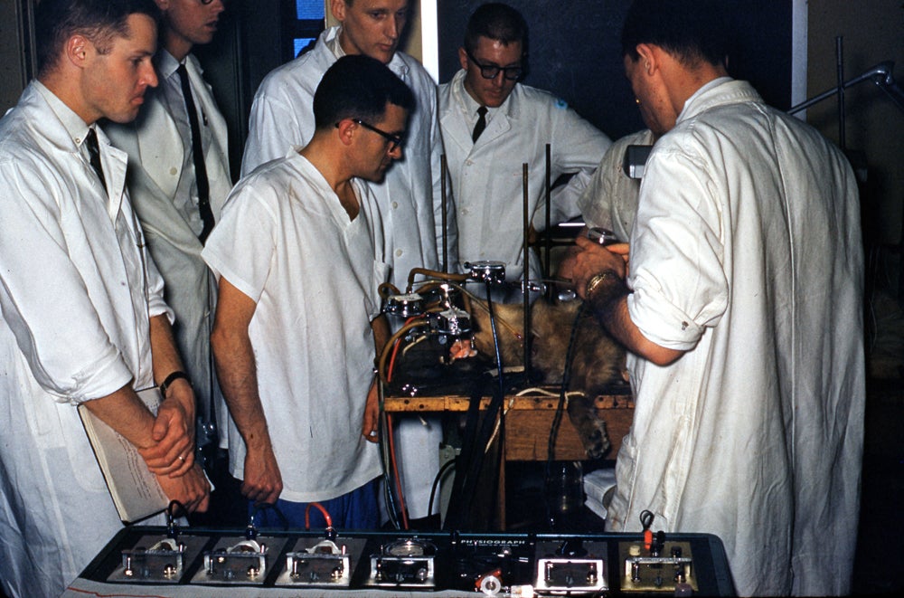 Medical School Building, pharmacology lab, 1961