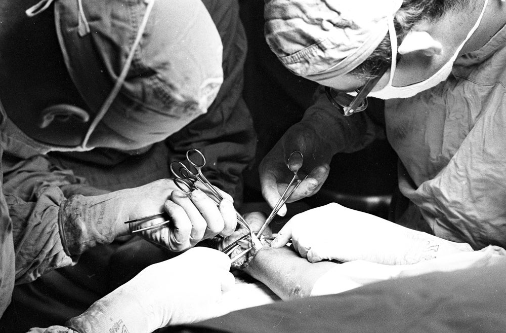 Hospital of the University of Pennsylvania, operating room, c. 1962