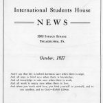 International Students House News, October 1927