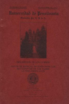 University Catalog, 1910-11 (Spanish)