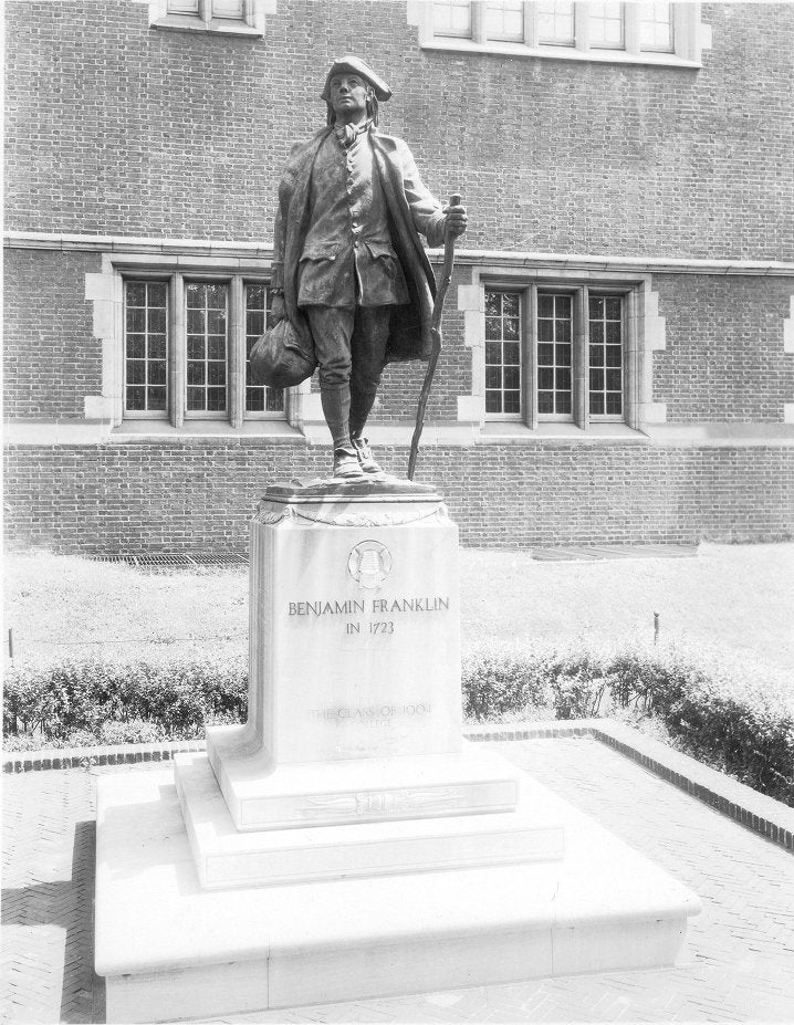 Statue of Young Benjamin Franklin by R. Tait McKenzie, 1914