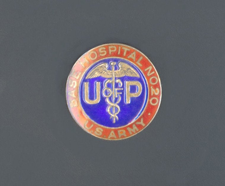 Pin, "U of P" "U.S. Army Base Hospital No. 20," 1918