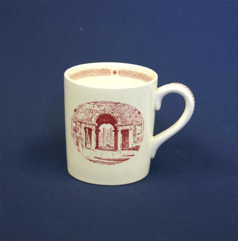 Wedgwood china, cup depicting Provosts Tower, 1940