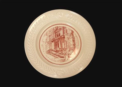 Wedgwood china, plate depicting Engineering Steps, 1940